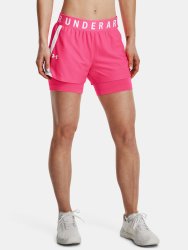 Kraťasy Under Armour Play Up 2-in-1 Shorts W - růžová