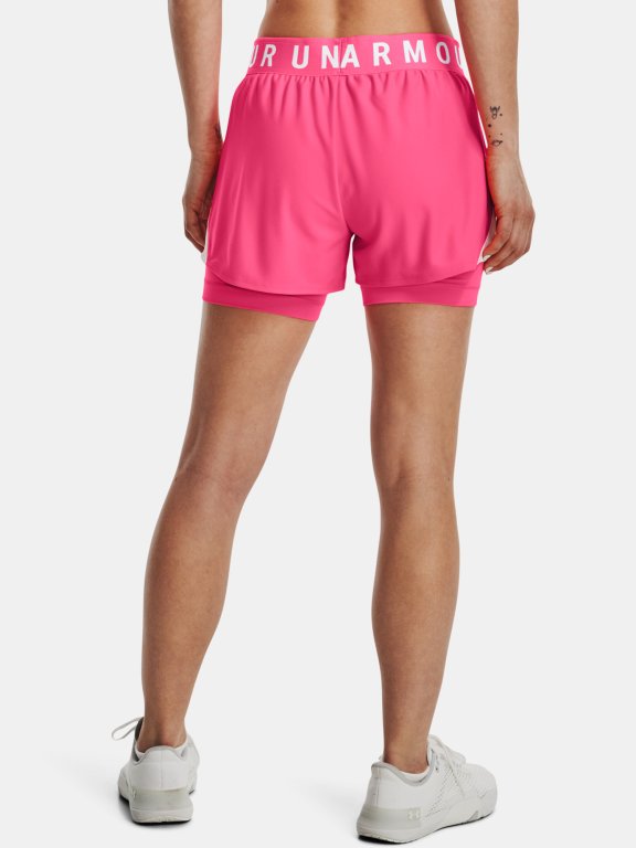 Kraťasy Under Armour Play Up 2-in-1 Shorts W - růžová