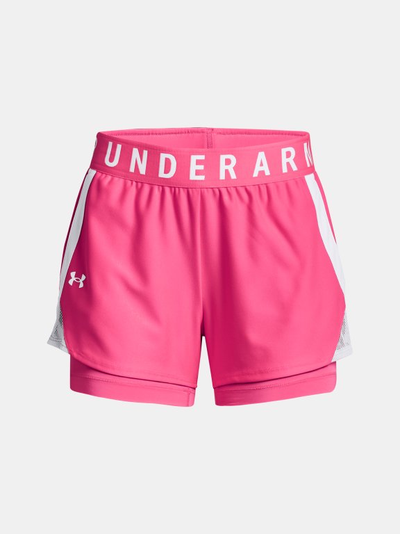 Kraťasy Under Armour Play Up 2-in-1 Shorts W - růžová