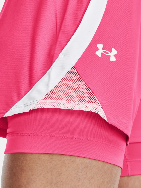 Kraťasy Under Armour Play Up 2-in-1 Shorts W - růžová