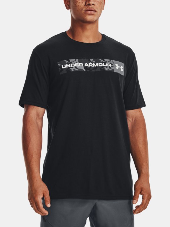 Футболка Under Armour UA CAMO CHEST STRIPE SS-BLK