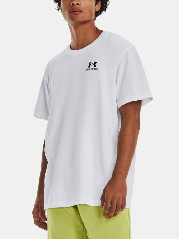 Футболка Under Armour UA LOGO EMB HEAVYWEIGHT SS-WHT