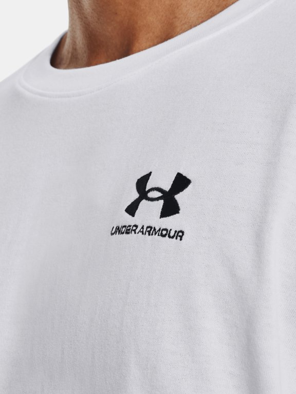 Футболка Under Armour UA LOGO EMB HEAVYWEIGHT SS-WHT