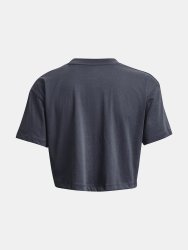 Футболка Under Armour UA ФІРМОВИЙ ЛОГОТИП CROP SS-GRY
