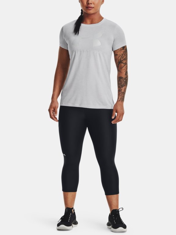 Футболка Under Armour UA Tech Twist BL Gel SSC W - сіра