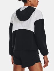 Bunda Under Armour Woven Graphic Jacket W - černá/bílá