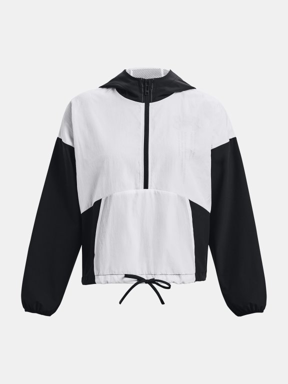 Bunda Under Armour Woven Graphic Jacket W - černá/bílá