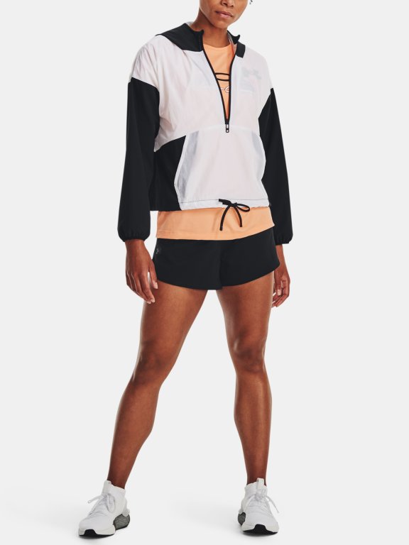 Bunda Under Armour Woven Graphic Jacket W - černá/bílá