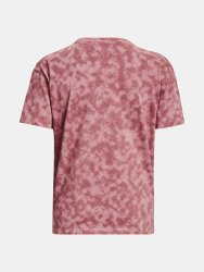 Tričko Under Armour UA LOGO AOP HEAVYWEIGHT SS-PNK