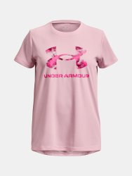 Футболка Under Armour Tech Solid Print Fill BL SSC J - růžová