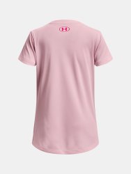 Футболка Under Armour Tech Solid Print Fill BL SSC J - růžová