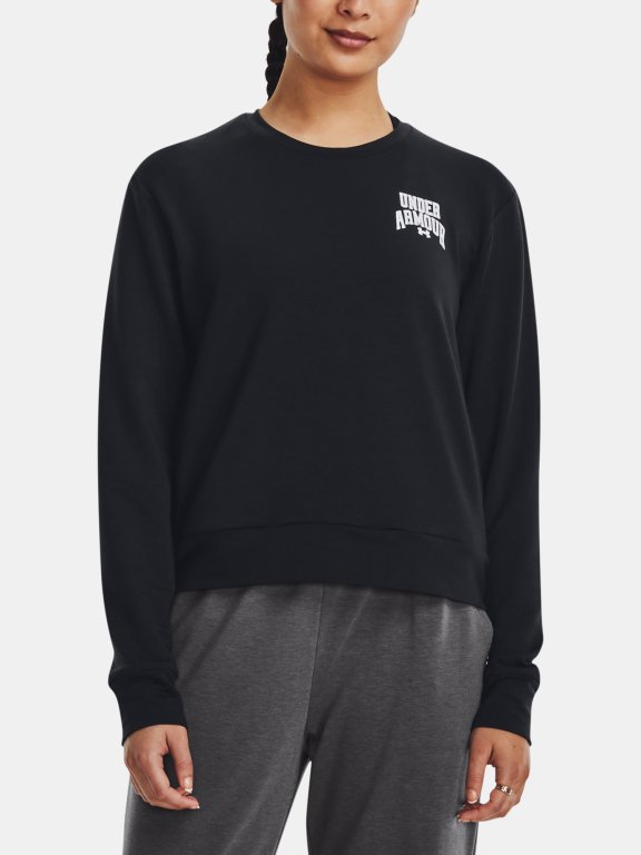Світшот Under Armour UA Rival Terry Graphic Crew W - чорний