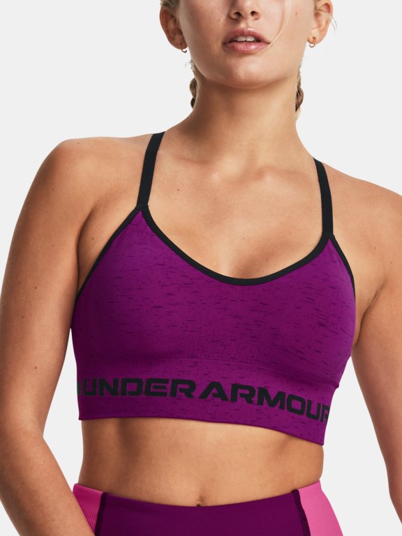 Podprsenka Under Armour UA Seamless Low Long Htr Bra W - fialová