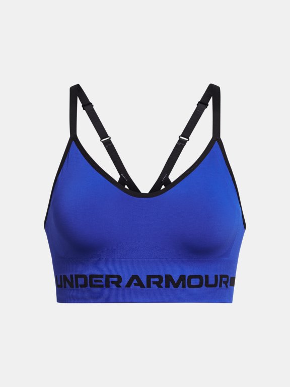 Podprsenka Under Armour UA Seamless Low Long Bra W - modrá
