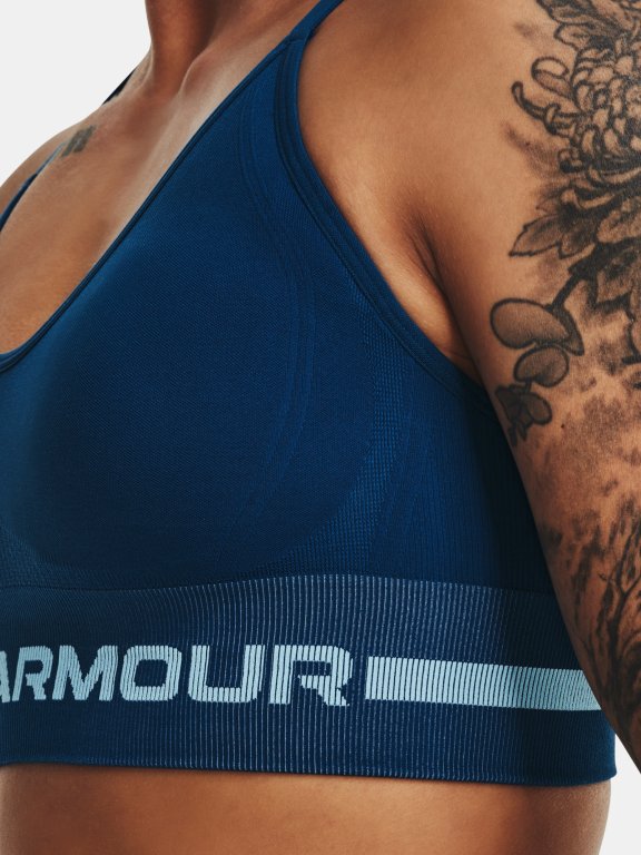 Безшовний бюстгальтер Under Armour UA Seamless Low Long-BLU