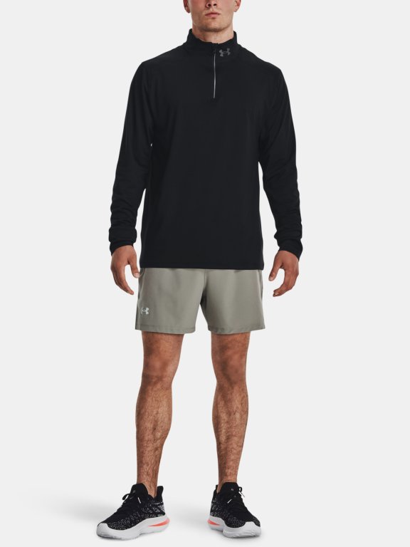 Футболка Under Armour QUALIFIER RUN 1/4 ZIP-BLK