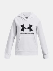 Mikina Under Armour UA Rival Fleece BL Hoodie-WHT