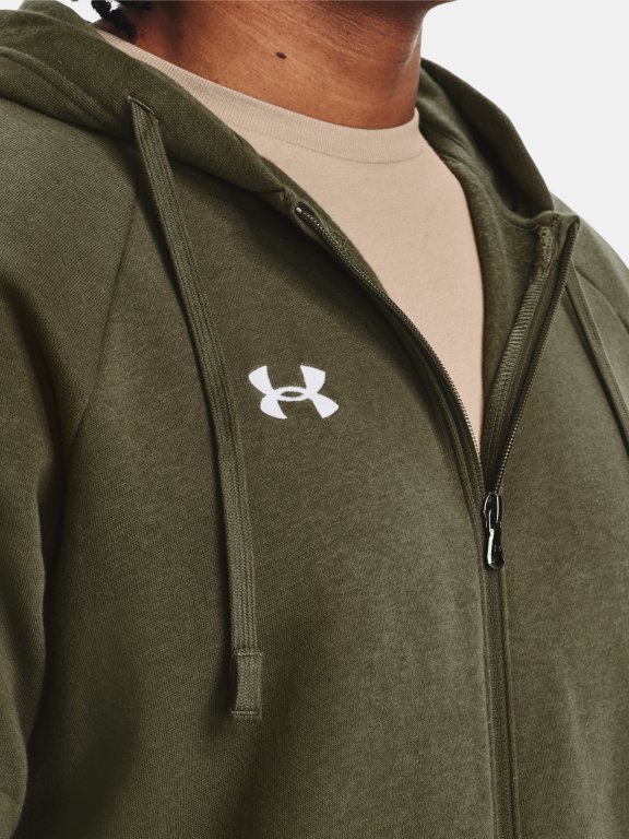 Худі Under Armour Rival Fleece FZ Hoodie M - зелений