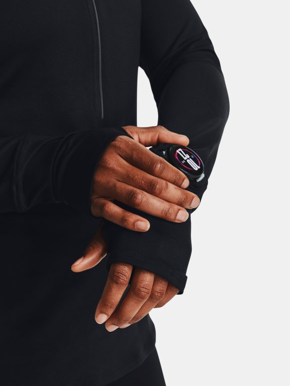 Футболка Under Armour UA Qualifier Run 1/2 Zip-BLK