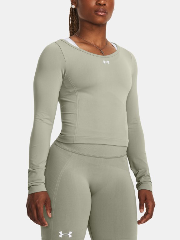Tričko Under Armour Train Seamless LS W - zelená