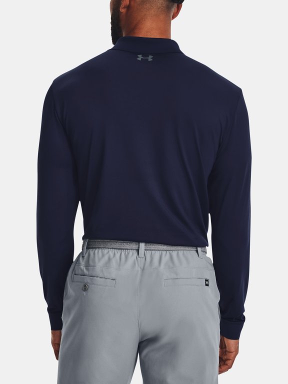 Футболка Under Armour UA Performance 3.0 LS Polo-BLU