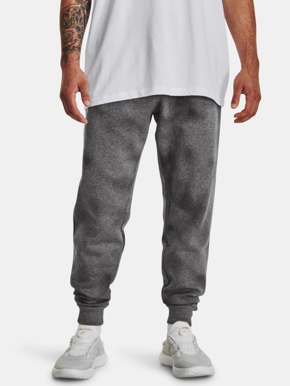 Tepláky Under Armour UA Rival Fleece Printed Jgrs-GRY