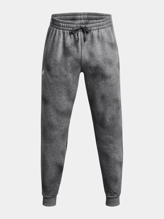 Tepláky Under Armour UA Rival Fleece Printed Jgrs-GRY