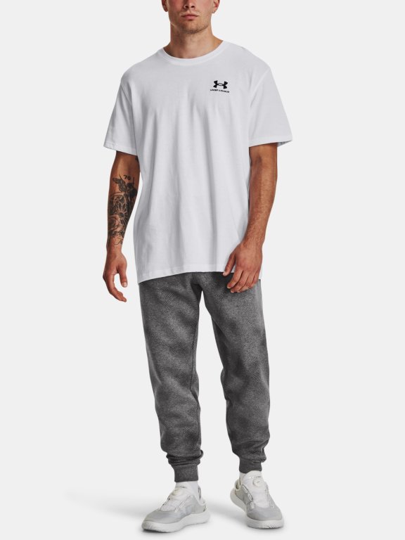 Tepláky Under Armour UA Rival Fleece Printed Jgrs-GRY