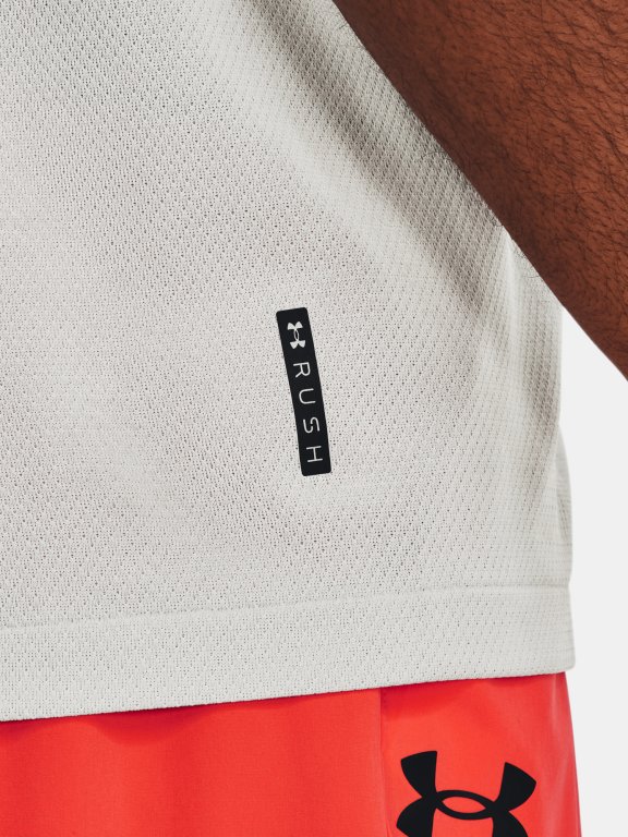 Футболка Under Armour UA Rush Seamless Legacy SS-WHT