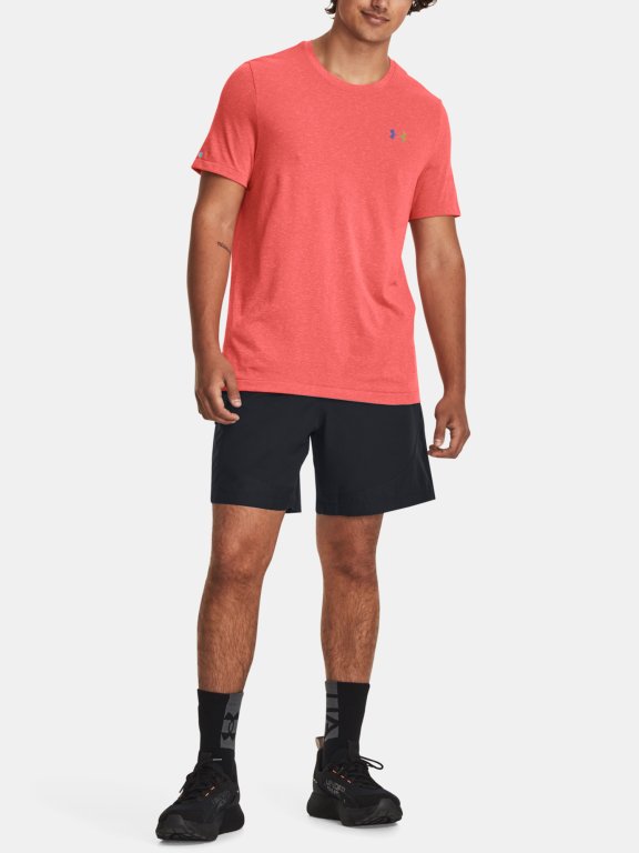 Tričko Under Armour UA Rush Seamless Legacy SS-RED