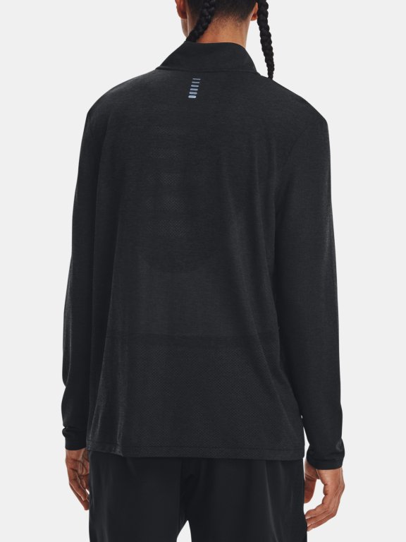 Футболка Under Armour UA SEAMLESS STRIDE 1/4 ZIP-BLK