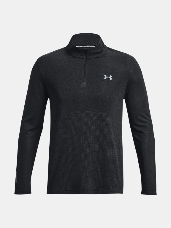 Футболка Under Armour UA SEAMLESS STRIDE 1/4 ZIP-BLK