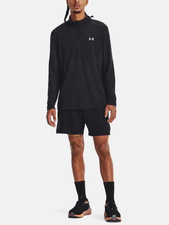 Футболка Under Armour UA SEAMLESS STRIDE 1/4 ZIP-BLK