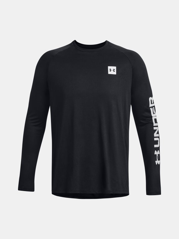Футболка Under Armour UA Tech Prt Fill LS M - чорна