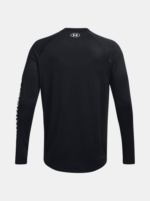 Футболка Under Armour UA Tech Prt Fill LS M - чорна