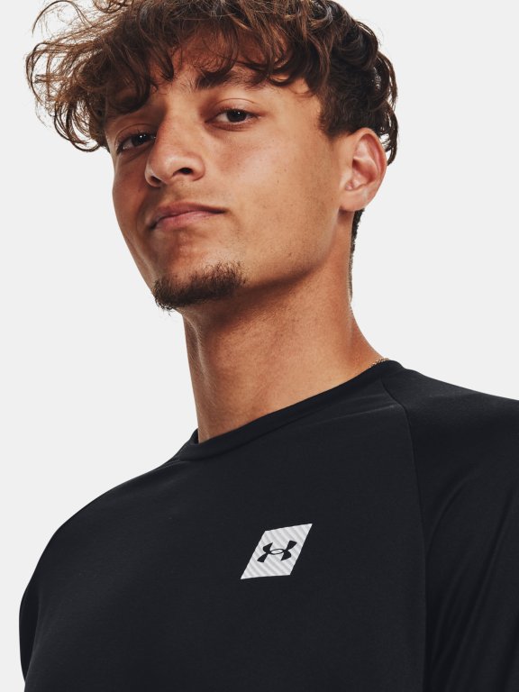 Футболка Under Armour UA Tech Prt Fill LS M - чорна