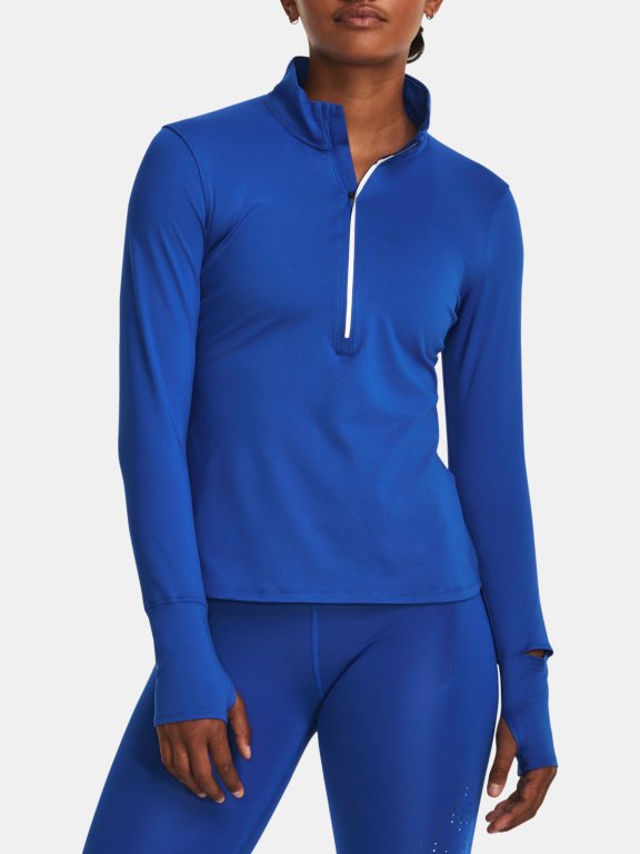 Футболка Under Armour UA Qualifier Run 1/2 Zip-BLU