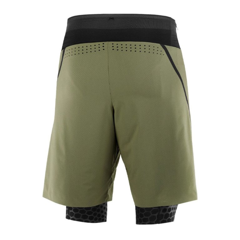 Шорти Salomon S LAB Ultra 2IN1 Short M - зелений/чорний