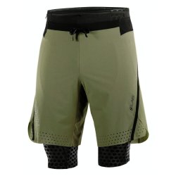 Шорти Salomon S LAB Ultra 2IN1 Short M - зелений/чорний