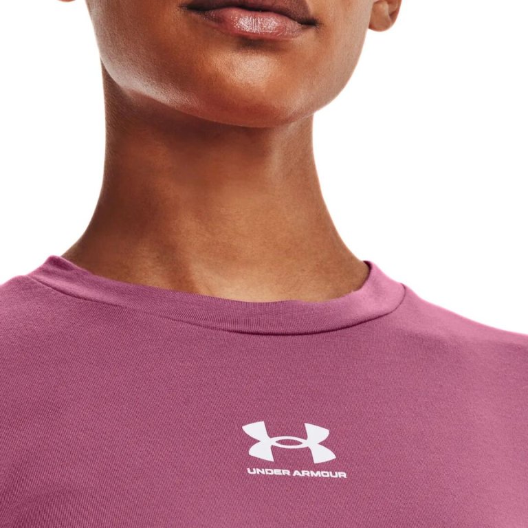 Футболка Under Armour Rival Terry Crew W - рожева