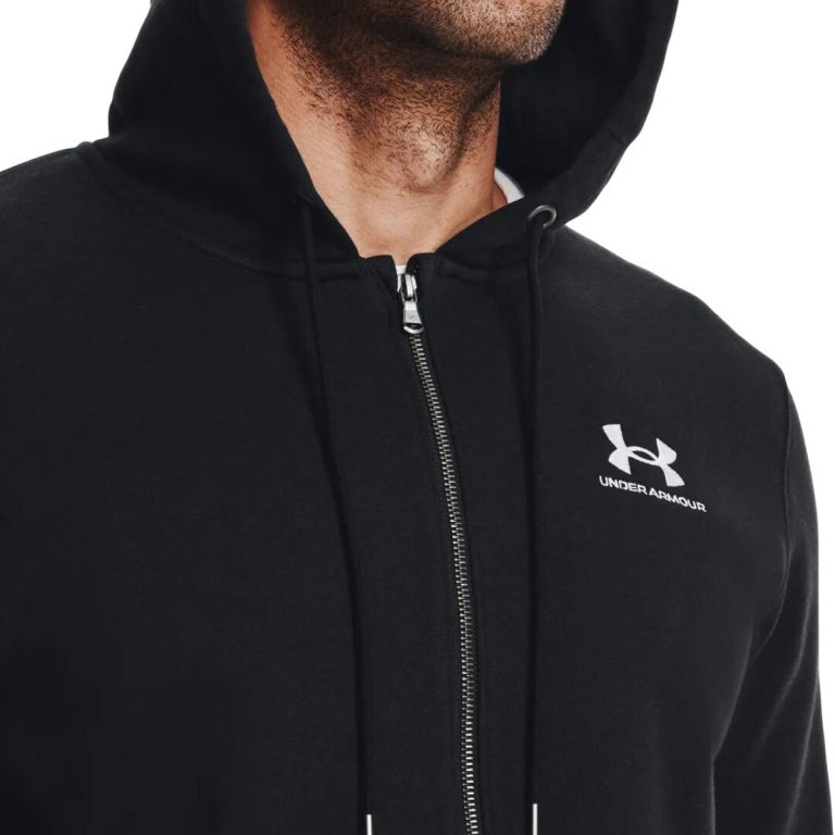 Кофта Under Armour UA Essential Fleece FZ Hood M - чорна
