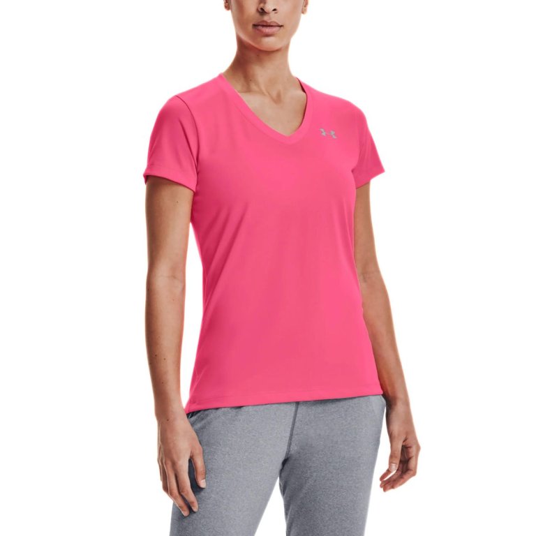 Футболка Under Armour Tech SSV - Solid W - рожева