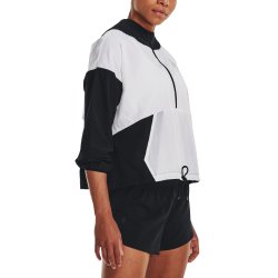 Bunda Under Armour Woven Graphic Jacket W - černá/bílá
