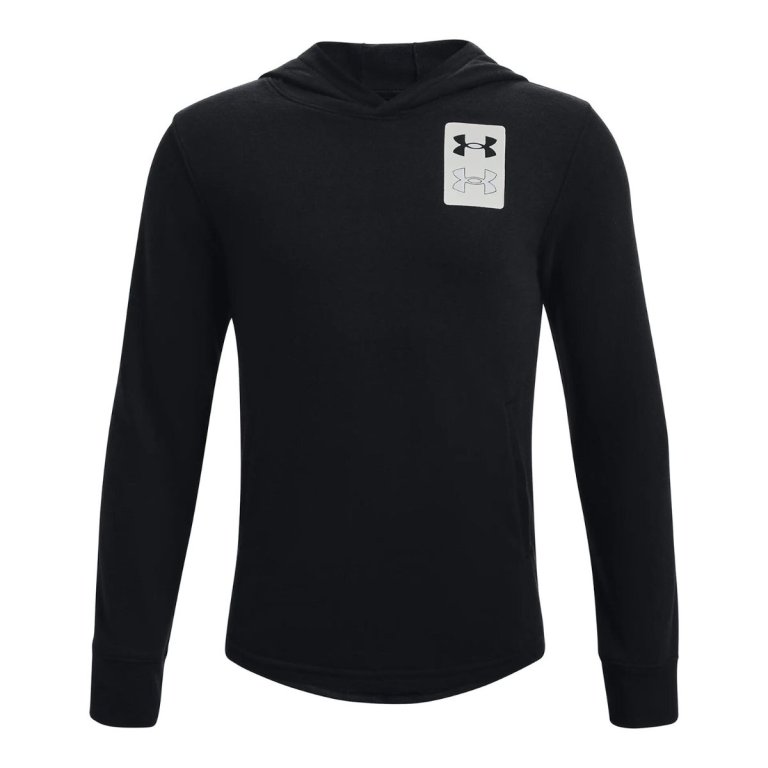 Mikina Under Armour UA Rival Terry Hoodie J - černá