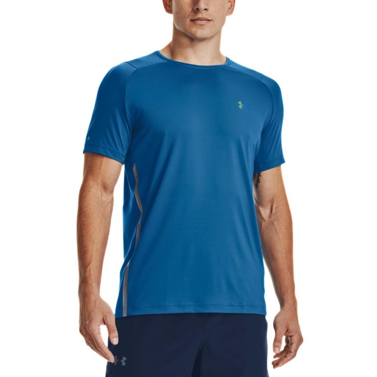 Tričko Under Armour UA Rush 2.0 Vent SS M - modrá