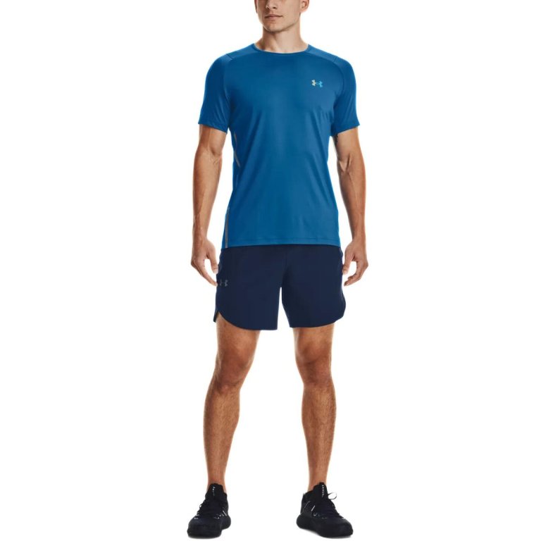 Tričko Under Armour UA Rush 2.0 Vent SS M - modrá