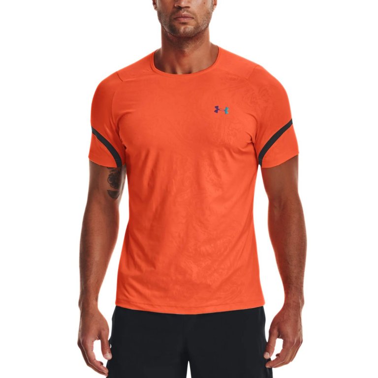 Футболка Under Armour UA Rush 2.0 Emboss SS M - помаранчева