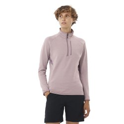 Світшот Salomon Essential Lightwarm HZ W - фіолетовий