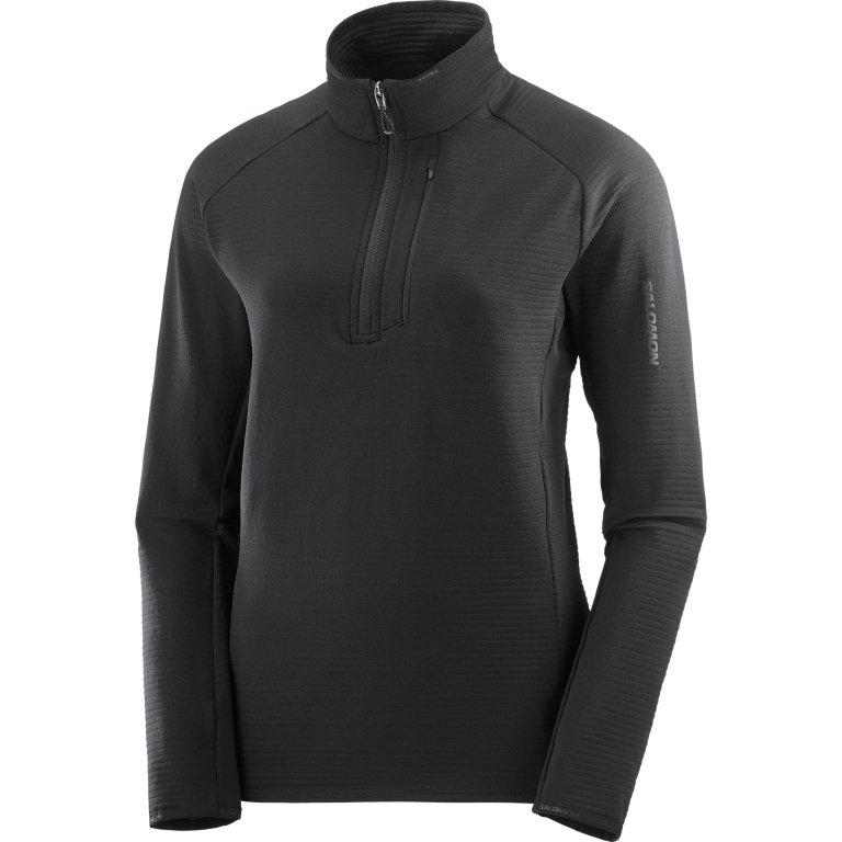 Світшот Salomon Essential Lightwarm HZ W - чорний