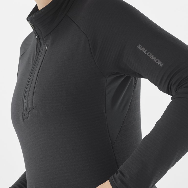 Світшот Salomon Essential Lightwarm HZ W - чорний